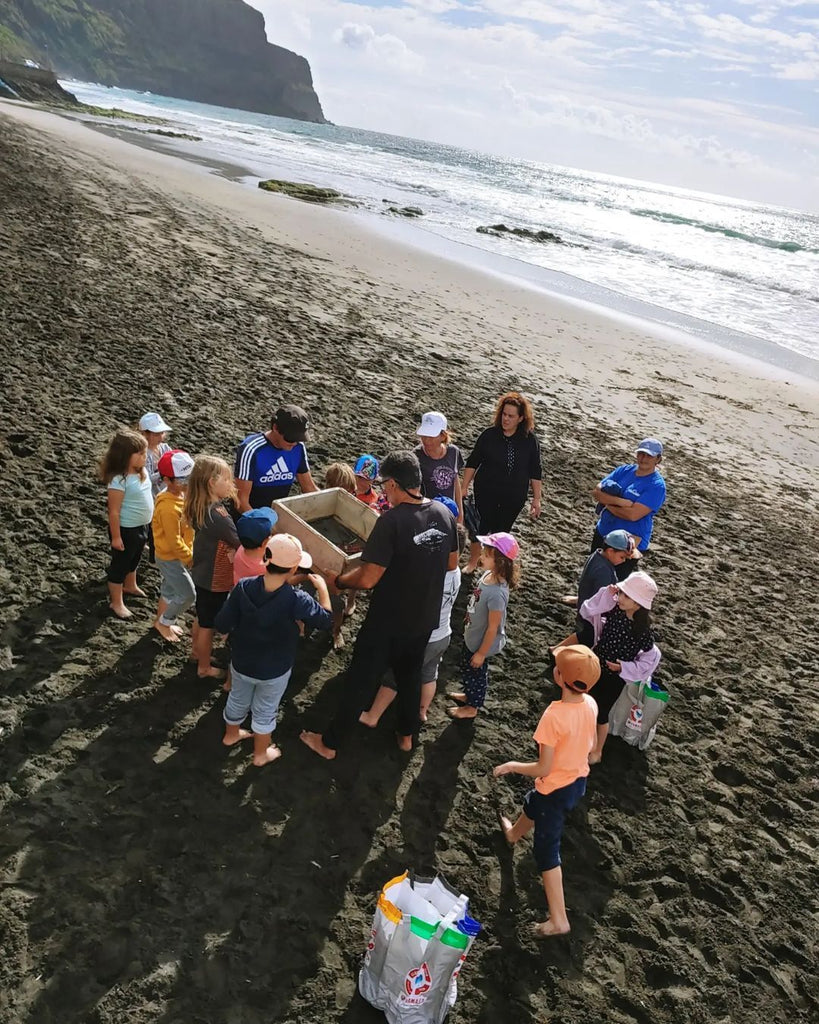 Annual Escola Azul Cleanup: Kids Remove Microplastics from Praia Formosa