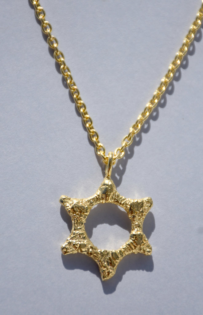 GOLD SEAL OF SOLOMON NECKLACE